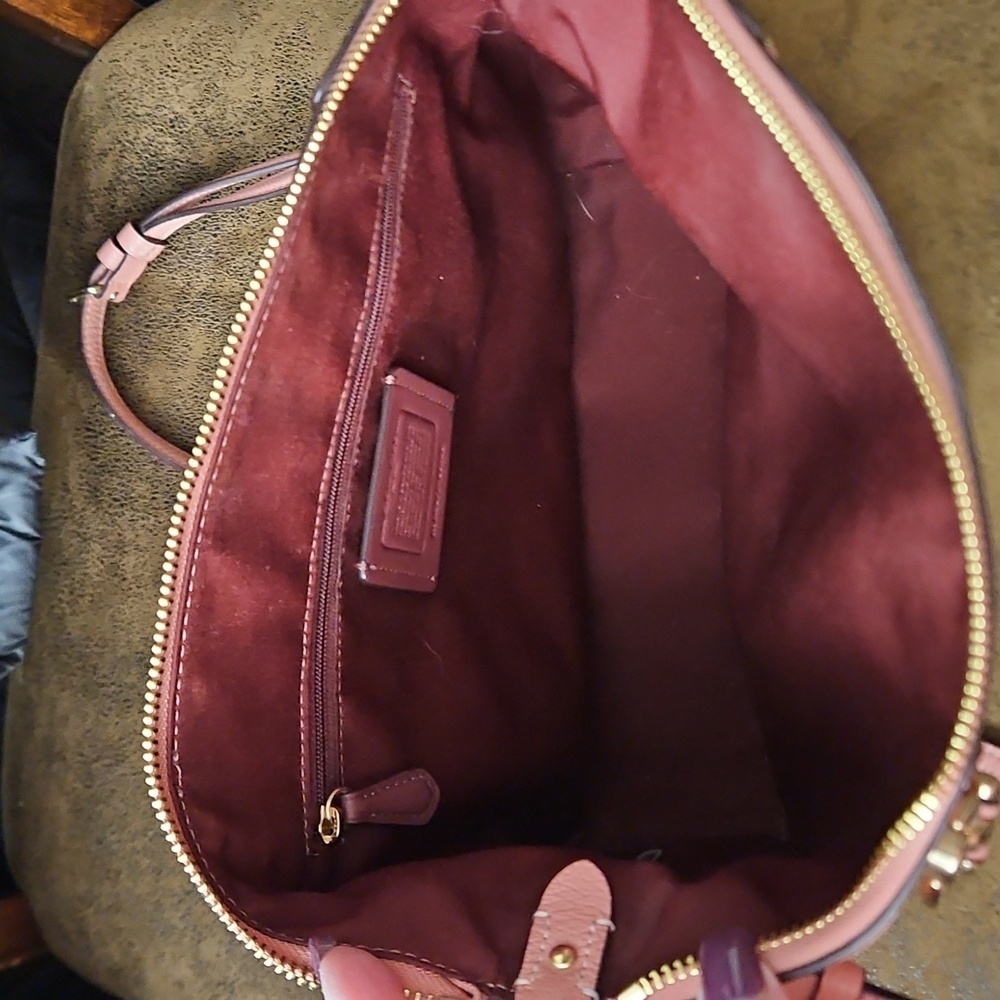 Coach Kacey Satchel Blush Pink Leather - Picture 6 of 9